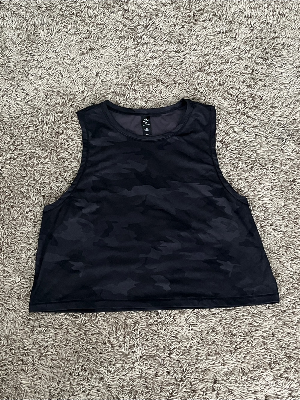 90 Degree By Reflex Black Camo Muscle Tank
